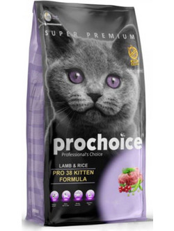 Prochoice Pro 38 Kitten Lamb & Rice 15kg