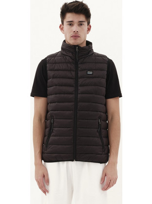 Emerson Αμάνικο Ανδρικό Μπουφάν Χειμωνιάτικο Puffer Navy Μπλε 231.EM10.140