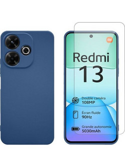Redshield Redmi 13 4G Blue Θήκη Κινητού & Προστατευτικό Οθόνης
