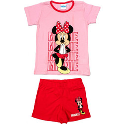 Πιτζάμες Παιδικές Σετ Disney Home Minnie 48B Red Cotton Jersey Dimcol 2Τεμ - Lime