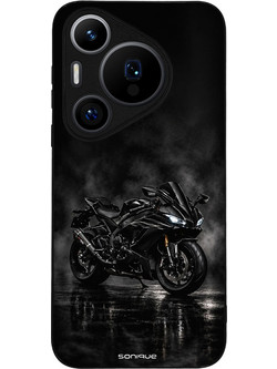 Sonique Men's Edition Back Cover Black Ride (Huawei Pura 70 Pro)