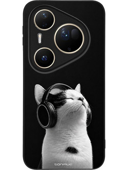 Sonique Men's Edition Audio Kitten White Back Cover (Huawei Pura 80 Ultra)