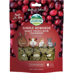 Oxbow Simple Rewards Baked Treats with Cranberry 85gr
