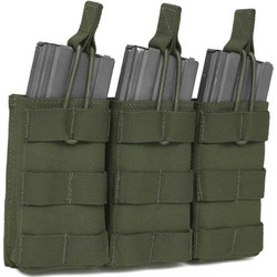 Τριπλή Θήκη Γεμιστήρων Warrior Assault Triple Open Mag M4/AR15 Olive
