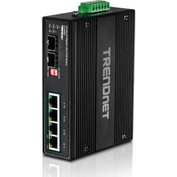 Trendnet TI-UPG62 Unmanaged L2 Switch με 4 Θύρες Ethernet 100Mbps και 2 SFP Θύρες