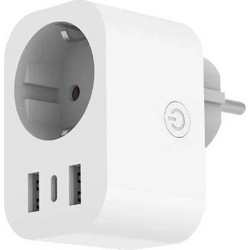 Entac Μονόπριζο με 2 USB-A και USB-C 15 005 0424