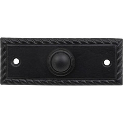 Roline K397 Κουδούνι από Ορείχαλκο Μαύρο Ματ 80x30mm