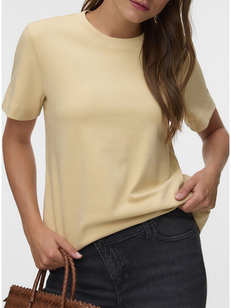 AWARE AWNAIMA SS O-NECK T-SHIRT NOOS 10294544-Gravel Biege