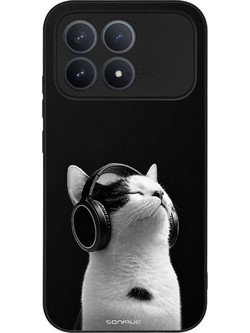 Sonique Men's Edition Θήκη με Σχέδιο «Audio Kitten - White» (Xiaomi Poco F8 Pro 5G)