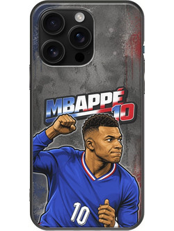 Θήκη World Stars Collection - Kylian Mbappe iPhone 16 Pro Max Black TPU (Μαύρη Σιλικόνη)