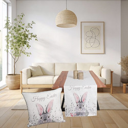 Πασχαλινή Τραβέρσα 40x170 Λαγός "Ilis Home"