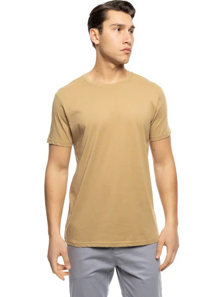 ST' Ανδρικό βαμβακερο t-shirt 53-206-020 BEIGE