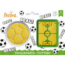 Κουπάτ μπάλα ποδοσφαίρου και γήπεδο 7,5-6,5cm Decora