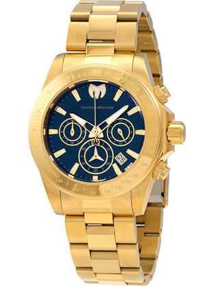 TechnoMarine Manta Ray Ανδρικό Ρολόι Χρονογράφος με Μπλε Καντράν TM-219006