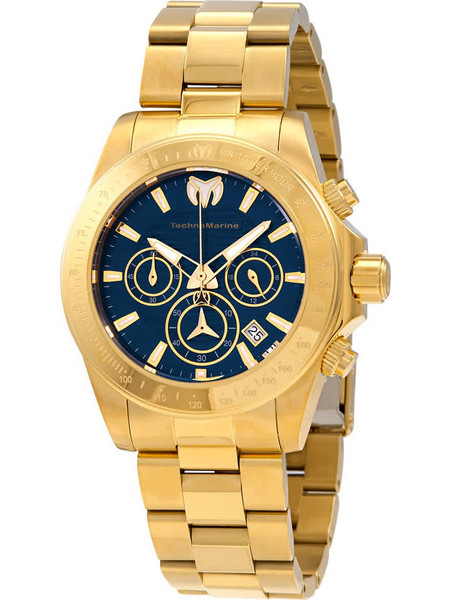 TechnoMarine Manta Ray Ανδρικό Ρολόι Χρονογράφος με Μπλε Καντράν TM-219006