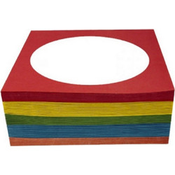 Φάκελος CD 12,5x12,5cm Διάφορα Χρώματα με Παράθυρο 100 τεμάχια