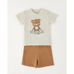 IDO SHORT SLEEVED SET - 4.G061/00 - ΑΓΟΡΙ - BEIGE