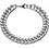 Ανδρικό Βραχιόλι Αλυσίδα από Ατσάλι Ασημί 00035L1