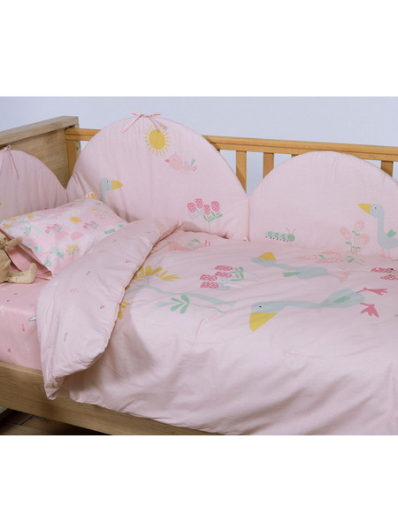 Κουβερλί Κούνιας 110x140 Nef Nef Spring Happiness Pink