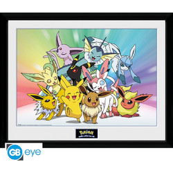 Pokemon Wooden Framed Print Eevee (30x40) - PFC2084