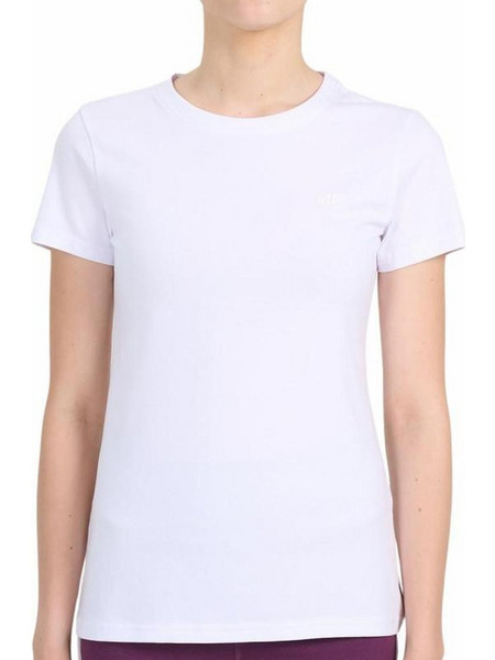 4F Γυναικείο Κοντομάνικο T-shirt Άσπρο 4FWMM00TTSHF3306-10S