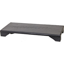 Zaros Βάση Διακόσμησης Ξύλινη Μαύρη 50x20 Εκ. IN282-B