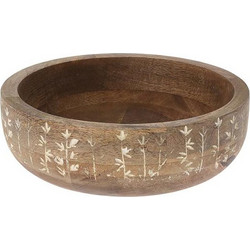 Μπολ mango με ανάγλυφο σχ.λουλούδι, δ.24cm