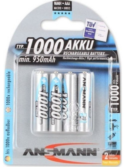 Ansmann AAA 1000mAh 4τμχ