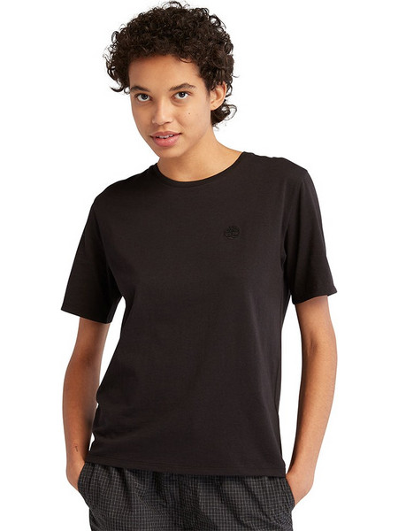 Core Embroidered Tree Tee - ΜΑΥΡΟ