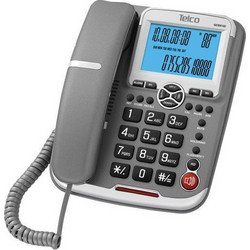 Telco GCE 6122 Ενσύρματο Τηλέφωνο με Ανοιχτή Ακρόαση Γκρι