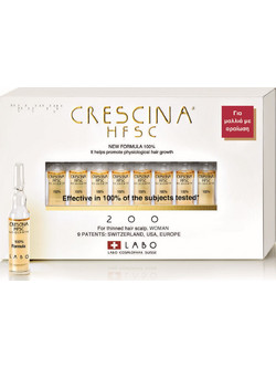Labo Crescina HFSC 100% 200 Woman Αμπούλες Ανάπτυξης κατά της Τριχόπτωσης 20τμχ
