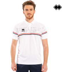 Errea Sport Dominic Ανδρική Αθλητική Μπλούζα Polo Λευκή FM890C05120