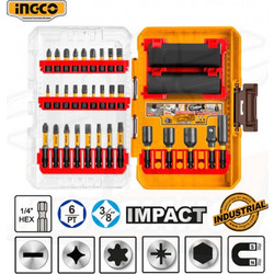 INGCO AKDL63306 ΜΥΤΕΣ & ΚΑΡΥΔΑΚΙΑ IMPACT ΣΕΤ 33ΤΜΧ