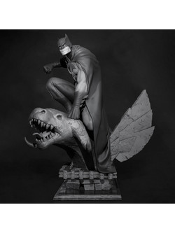 Φιγούρα Batman on Demon Base from DC 3D εκτυπωμένη