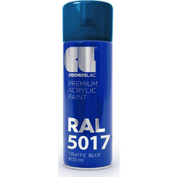Cosmoslac Premium Acrylic Paint Σπρέι Βαφής Traffic Blue RAL5017 Gloss 400ml