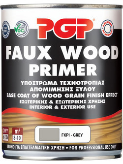 PGP Faux Wood Primer Αντισκωριακό Αστάρι Γκρι 0.75lt