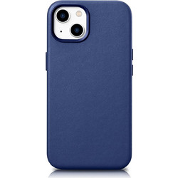 iCarer Genuine Leather Back Cover Blue (iPhone 14 Plus)