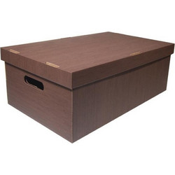 Νext κουτί fabric καφέ Α3 Υ19x50x31εκ