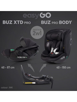EasyGo Σετ Καθισμάτων Αυτοκινήτου EasyGo 2in1 Buz Xtd Pro Buz Pro Body Ink