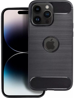 Forcell Carbon Back Cover Black (iPhone 14 Pro Max)
