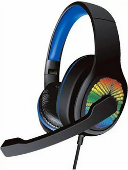 Ezra GE06 Gaming Headset Over Ear Black Blue