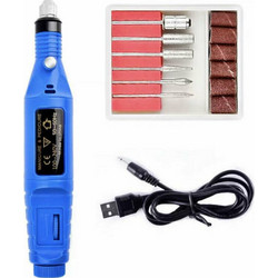 Carver Τροχός Νυχιών Ρεύματος 20000rpm σε Μπλε Χρώμα 10W