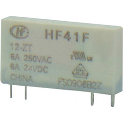 RELAY SLIM 1P 24V DC 6A 1C/O HF41F/24-ZT HONGFA
