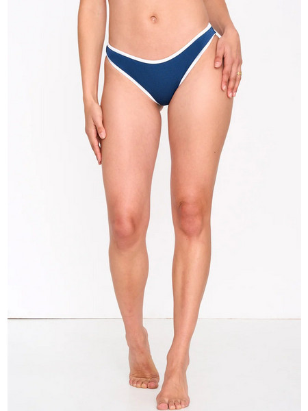 24COLOURS Bikini Bottom Γυναικείο Μαγιό Polyester/Elastane - Blue 91295
