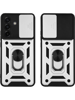 Sonique Ring Armor CamPro Θήκη Silver (Samsung Galaxy A17 4G / 5G / Galaxy A18 4G / 5G)