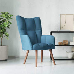 vidaXL Πολυθρόνα Relax Βελούδινη Μπλε 328061