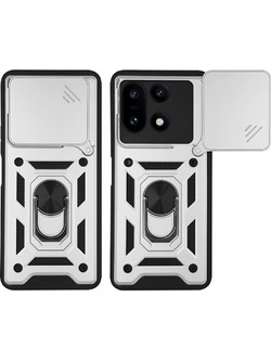 Sonique Ring Armor CamPro Θήκη Ασημί (OnePlus 15 5G)