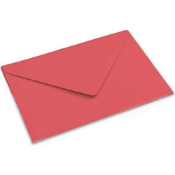Φάκελος Προσκλητηρίου Απλός Με Μύτη 17.5x12.5 cm Κόκκινος