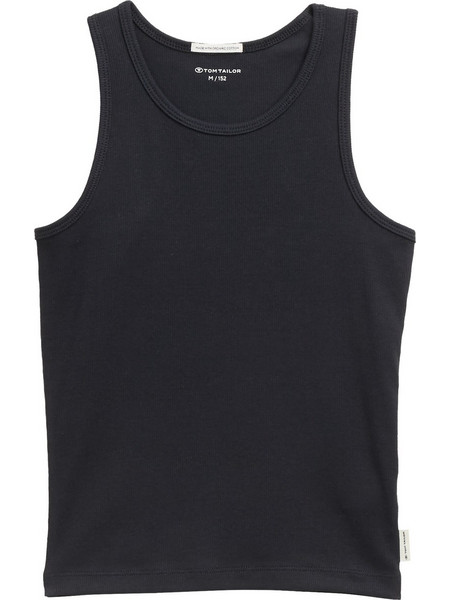 TOM TAILOR 1045198-36423 ΠΑΙΔΙΚΟ RIB TOP ΦΑΝΕΛΑΚΙ ΓΙΑ ΚΟΡΙΤΣΙΑ ΜΑΥΡΟ