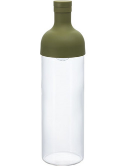 HARIO Cold Brew Tea 750ml Filter Bottle, Muted Green